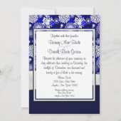Invitations de mariage pour les flocs de neige ble (Dos)