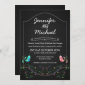 Invitations de mariage pour les Inséparables de Ca (Devant / Derrière)