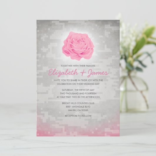 Invitations de mariage pour les mariés à la mode d (Debout devant)