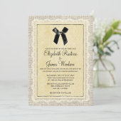 Invitations de mariage pour les Noirs et l'Or (Debout devant)
