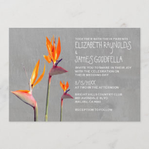 Invitations de mariage pour les oiseaux de paradis