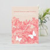 Invitations de mariage pour les papillons élégants (Debout devant)