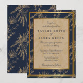 Invitations de mariage pour les vacances d'hiver v (Devant / Derrière)