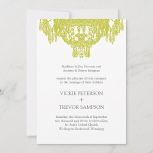 Invitations de mariage pour lustre classique
