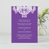 Invitations de mariage pour lustre classique (Debout devant)