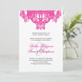 Invitations de mariage pour lustre classique (Debout devant)