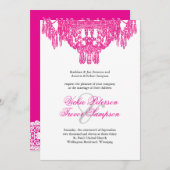 Invitations de mariage pour lustre classique (Devant / Derrière)
