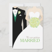 Invitations de mariage pour mariée et mariée (Devant)