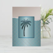 Invitations de mariage pour palmier (Debout devant)