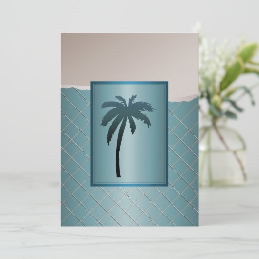 Invitations de mariage pour palmier (Debout devant)