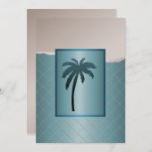 Invitations de mariage pour palmier (Devant / Derrière)