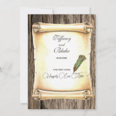 Invitations de mariage pour stylo à rouleaux et pl (Dos)