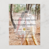 Invitations de mariage pour superposition de photo (Devant)