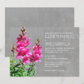 Invitations de mariage pour un escargot (Devant / Derrière)