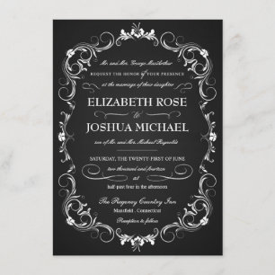 Invitations de mariage pour une typographie sophis