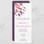 Invitations de mariage radiant violet (Devant / Derrière)