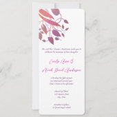 Invitations de mariage radiant violet (Devant)