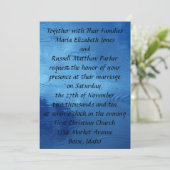 Invitations de mariage Raindrops (Debout devant)