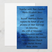 Invitations de mariage Raindrops (Devant / Derrière)