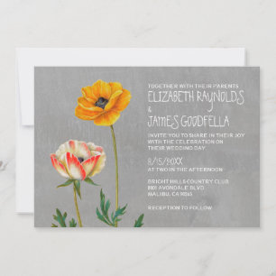 Invitations de mariage Ranunculus