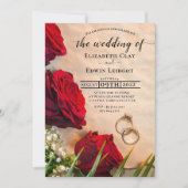 Invitations de mariage Red Rose (Devant)