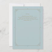 Invitations de mariage Régence Coquille d'oeuf de  (Dos)