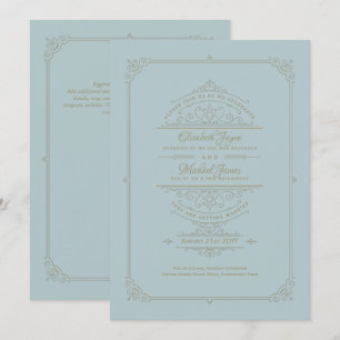 Invitations de mariage Régence Coquille d'oeuf de