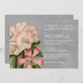 Invitations de mariage Rhododendron (Devant / Derrière)