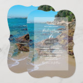 Invitations de mariage Rocky Beach (Devant / Derrière)