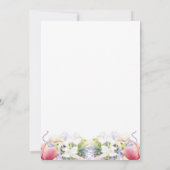 Invitations de mariage romantique du Fleur sauvage (Dos)