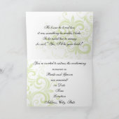 Invitations de mariage romantique irlandais (Intérieur)