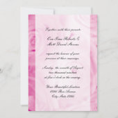 Invitations de mariage rose (Devant)
