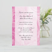 Invitations de mariage rose (Debout devant)