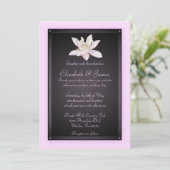 Invitations De Mariage Rose Et Noir (Debout devant)