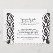 Invitations de mariage rose luxe (Dos)