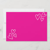 Invitations de mariage rose | Romantique et intemp (Dos)