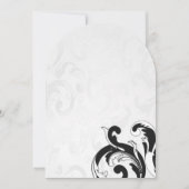 Invitations de mariage Royal Black Swirls (Devant)