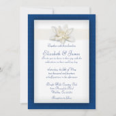 Invitations de mariage royal bleu (Devant)