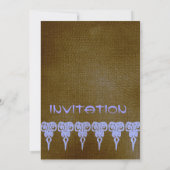 Invitations de mariage rustique (Dos)