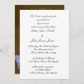 Invitations de mariage rustique (Devant / Derrière)