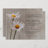 Invitations de mariage rustique (Devant / Derrière)