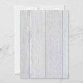 Invitations de mariage rustique à la menthe et ros (Dos)