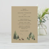 Invitations de mariage rustique dans la forêt de C (Debout devant)