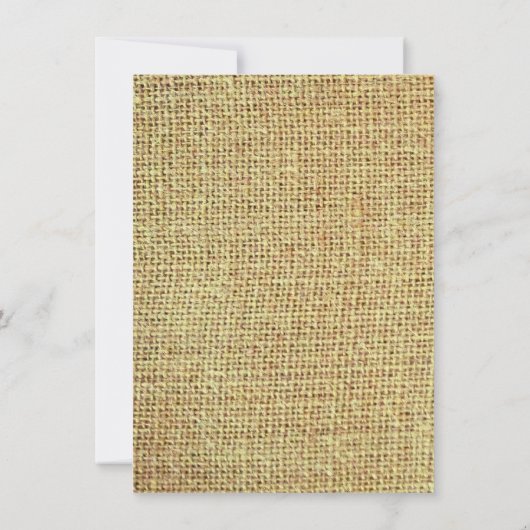 Invitations de mariage rustique de la marée jaune  (Dos)