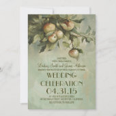 Invitations de mariage rustique de pommier (Devant)