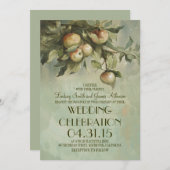 Invitations de mariage rustique de pommier (Devant / Derrière)