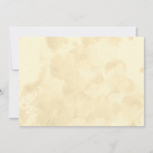 Invitations de mariage Rustique en chute Feuille (Dos)