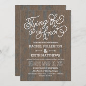 Invitations de mariage rustique en écorce (Devant / Derrière)