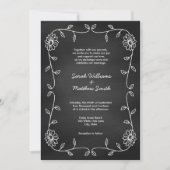 Invitations de mariage rustique en tableau de bord (Devant)