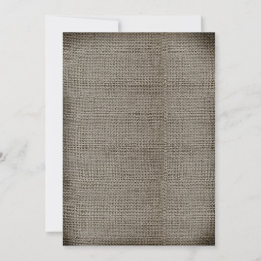 invitations de mariage rustique et vintage (Dos)